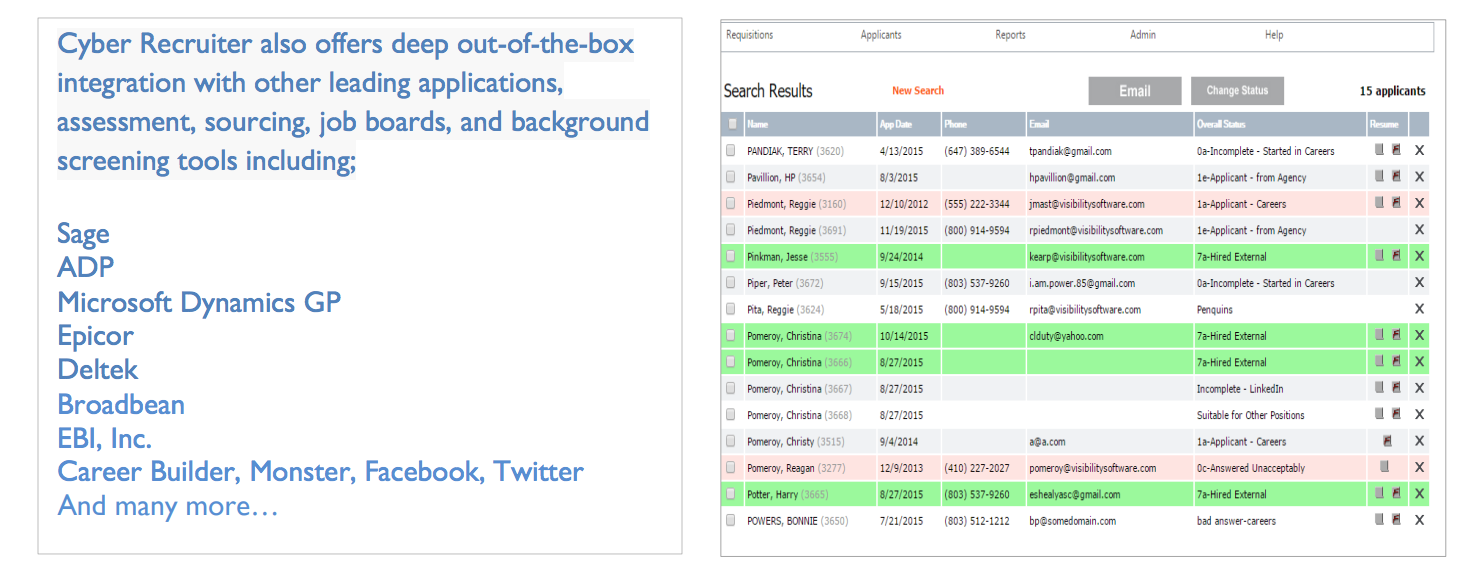 Cyber Recruiter Applicant Tracking 1